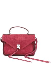 rote Shopper Tasche aus Wildleder mit Fransen von Rebecca Minkoff