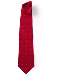 rote gepunktete Krawatte von Gianfranco Ferre