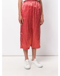 rote gepunktete weite Hose von Comme Des Garçons Vintage