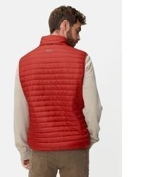 rote gesteppte ärmellose Jacke von camel active
