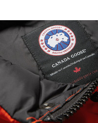 rote gesteppte ärmellose Jacke von Canada Goose