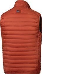rote gesteppte ärmellose Jacke von Tom Ramsey