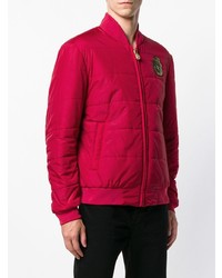 rote gesteppte Bomberjacke von Billionaire