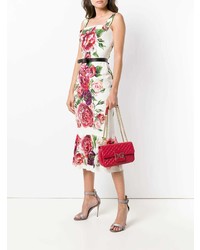rote gesteppte Leder Umhängetasche von Dolce & Gabbana