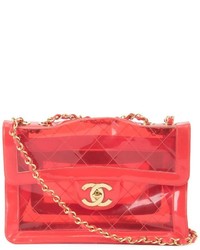 rote gesteppte Ledertaschen von Chanel