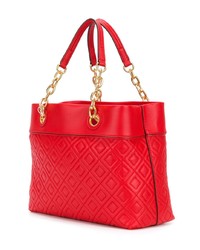 rote gesteppte Shopper Tasche aus Leder von Tory Burch