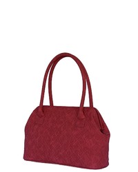 rote gesteppte Shopper Tasche aus Leder von SILVIO TOSSI