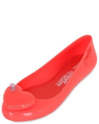 rote Gummi Ballerinas