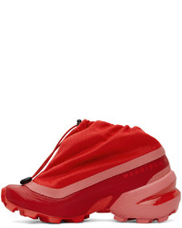 rote Gummi niedrige Sneakers von MM6 MAISON MARGIELA