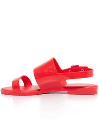 rote Gummi Sandalen von Melissa