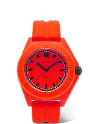 rote Gummi Uhr von Bamford Watch Department