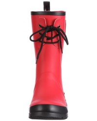 rote Gummistiefel von Giesswein