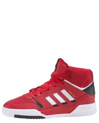 rote hohe Sneakers aus Leder von adidas Originals