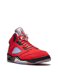 rote hohe Sneakers aus Leder von Jordan