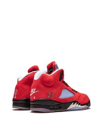 rote hohe Sneakers aus Leder von Jordan