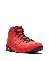 rote hohe Sneakers aus Leder von Jordan