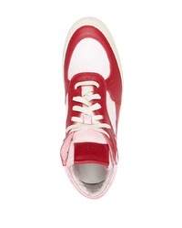 rote hohe Sneakers aus Leder von Rhude
