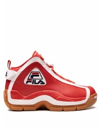 rote hohe Sneakers aus Leder von Fila