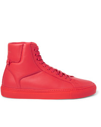 rote hohe Sneakers aus Leder von Givenchy