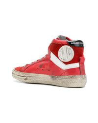 rote hohe Sneakers aus Leder von Golden Goose Deluxe Brand