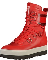 rote hohe Sneakers aus Leder von Högl