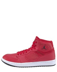 rote hohe Sneakers aus Leder von Jordan