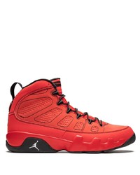 rote hohe Sneakers aus Leder von Jordan