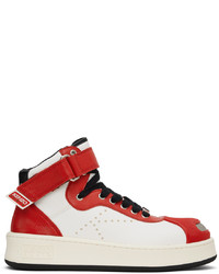 rote hohe Sneakers aus Leder von Kenzo