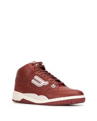 rote hohe Sneakers aus Leder von Bally