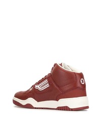 rote hohe Sneakers aus Leder von Bally