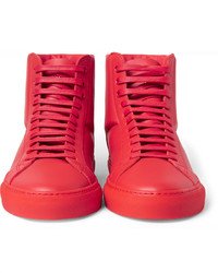 rote hohe Sneakers aus Leder von Givenchy