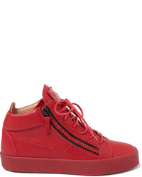 rote hohe Sneakers aus Leder von Giuseppe Zanotti