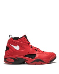 rote hohe Sneakers aus Leder von Nike