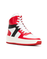 rote hohe Sneakers aus Leder von Fear Of God