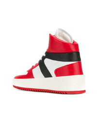 rote hohe Sneakers aus Leder von Fear Of God