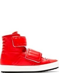rote hohe Sneakers aus Leder von Pierre Hardy