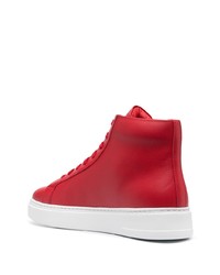 rote hohe Sneakers aus Leder von Philipp Plein