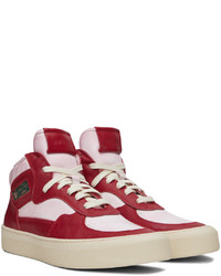 rote hohe Sneakers aus Leder von Rhude