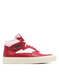 rote hohe Sneakers aus Leder von Rhude