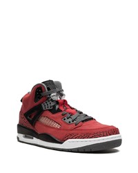 rote hohe Sneakers aus Leder von Jordan