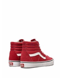 rote hohe Sneakers aus Segeltuch von Vans