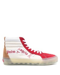 rote hohe Sneakers aus Segeltuch von Vans