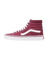 rote hohe Sneakers aus Segeltuch von Vans
