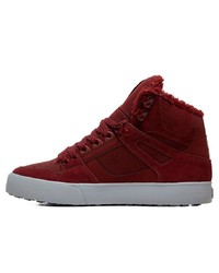 rote hohe Sneakers aus Wildleder von DC Shoes