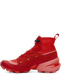 rote hohe Sneakers aus Wildleder von MM6 MAISON MARGIELA