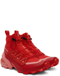 rote hohe Sneakers aus Wildleder von MM6 MAISON MARGIELA