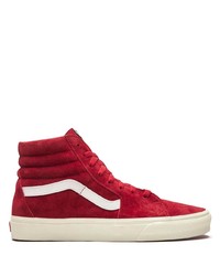 rote hohe Sneakers aus Wildleder von Vans