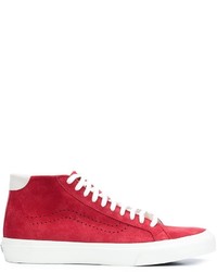 rote hohe Sneakers aus Wildleder von Vans