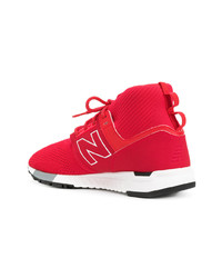 rote hohe Sneakers von New Balance