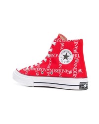 rote hohe Sneakers von Converse X JW Anderson